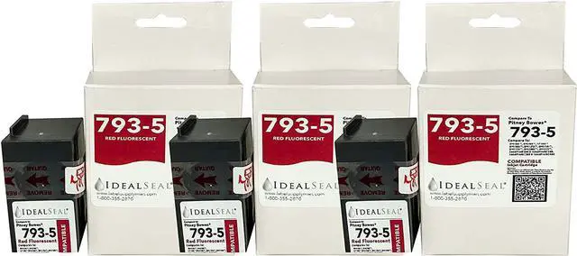 Main image of (3) Compatible Replacement for PB 793-5 Red Ink Cartridge P700, DM100, DM100i, DM125i, DM150i, DM175i, DM200L, DM225, Send Pro C200,C300,C400, Send Pro 300, DM Series, Send Pro C Series: