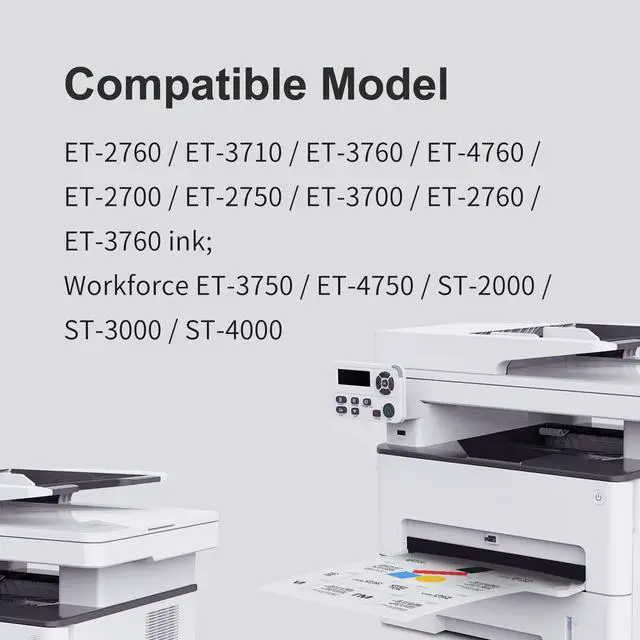 Alt view image 2 of 6 - MYTONER Compatible Ink Bottle Replacement for Epson 502 T502 for ET-2760 ET-4760 ET-4750 ET-3710 ET-3760 ET-2700 ET-2750 ET-3700 ET-3750 ST-2000 ST-4000 Printer (Black Cyan Magenta Yellow, 5-Pack)