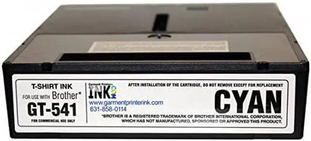 Main image of Brother GT-541 / GT-782 250ml DTG Ink Cartridges, Cyan