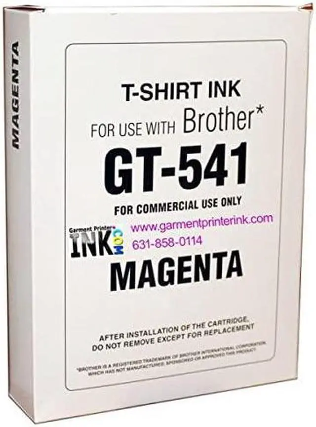 Alt view image 2 of 3 - Brother GT-541 / GT-782 250ml DTG Ink Cartridges, Magenta