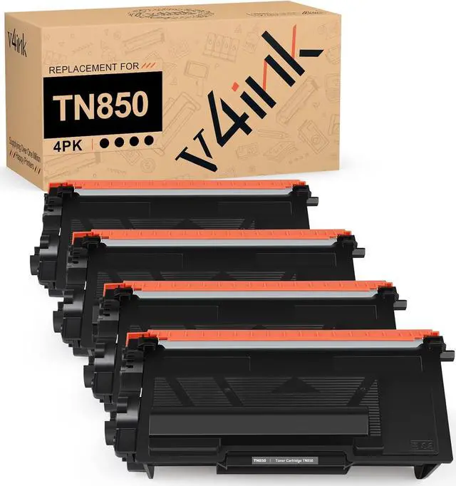 Alt view image 6 of 6 - v4ink Compatible Toner Cartridge Replacement for Brother TN850 TN-850 TN-820 TN820 use with HL-L5200DW HL-L6200DW MFC-L5700DW MFC-L5800DW MFC-L5900DW DCP-L5600DN Printer Ink (4 Packs, High Yield)