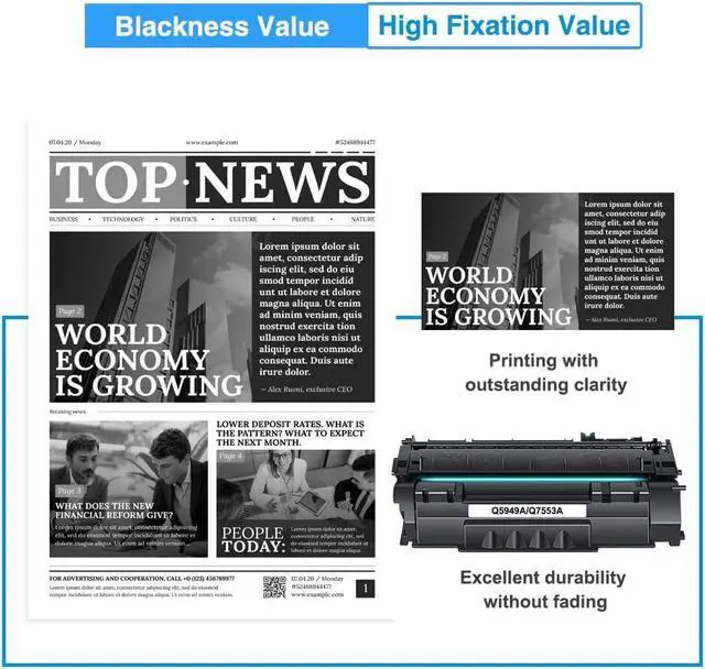 Alt view image 6 of 7 - E-Z Ink (TM Compatible Toner Cartridge Replacement for Dell 1250 810WH High Yield to use with C1760nw C1765nf C1765nfw 1250 1250c 1350cnw 1355cn 1355cnw Laser Printer (Black, 2 Pack)