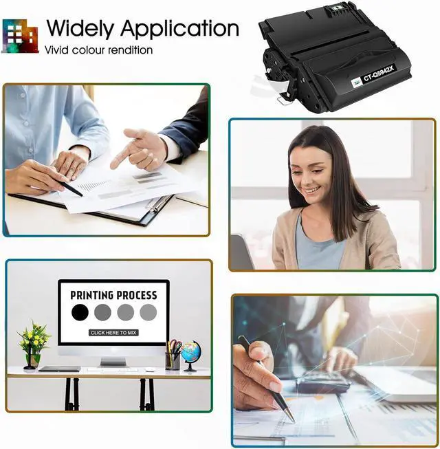 Alt view image 5 of 6 - Cool Toner Compatible Toner Cartridge Replacement  42X Q5942X Q1338A Q5942  4250TN 4250N 4250DTN 4350N 4350TN 4350DTN Printer-1PK