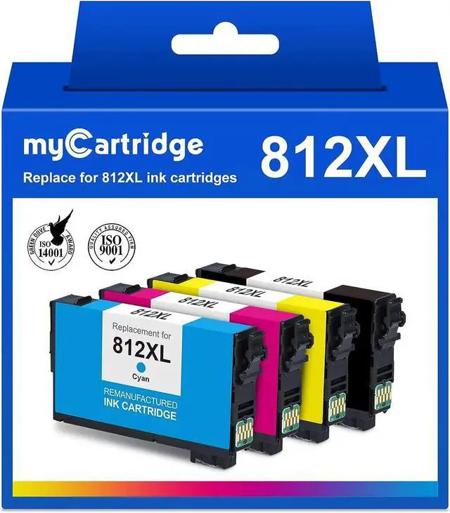 Alt view image 7 of 7 - 812XL Ink Cartridges Remanufactured Ink Cartridge Replacement  812XL Ink Cartridges Combo Pack Fit for Workforce Pro WF-7820 WF-7840 EC-C7000 Printer (Black, Cyan, Yellow, Magenta, 4-Pack)