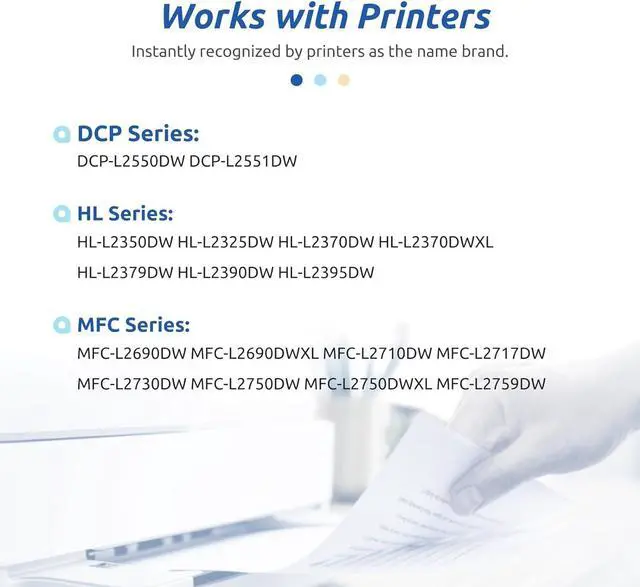 Alt view image 2 of 6 - INK E-SALE 2 Packs Remanufactured TN760 Toner Cartridge Replacement  TN760 TN730 TN770 for HL-L2325DW HL-L2350DW HL-L2370DW DCP-L2550DW MFC-L2690DW MFC-L2710DW MFC-L2717DW MFC-L2750DW