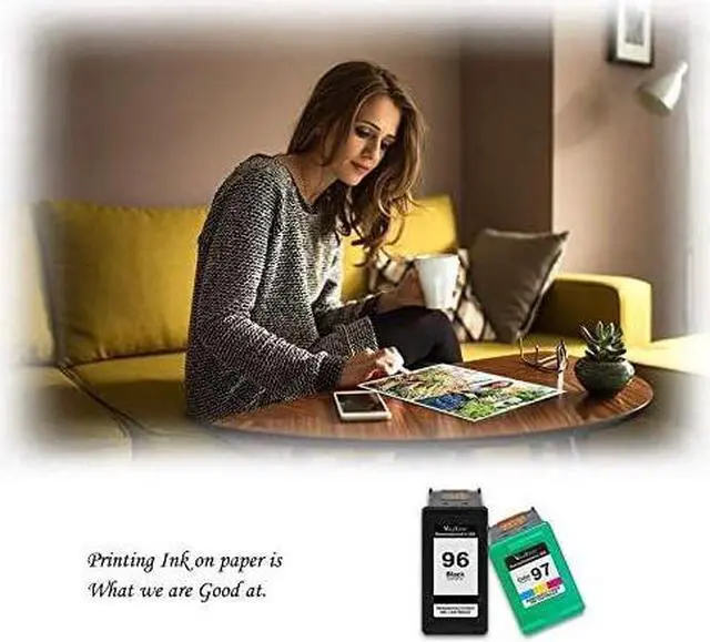Alt view image 5 of 5 - Valuetoner Remanufactured Ink Cartridge Replacement  96 & 97 C8767WN C9363WN Printer (3 Black, 2 Tri-Color) 5 Pack