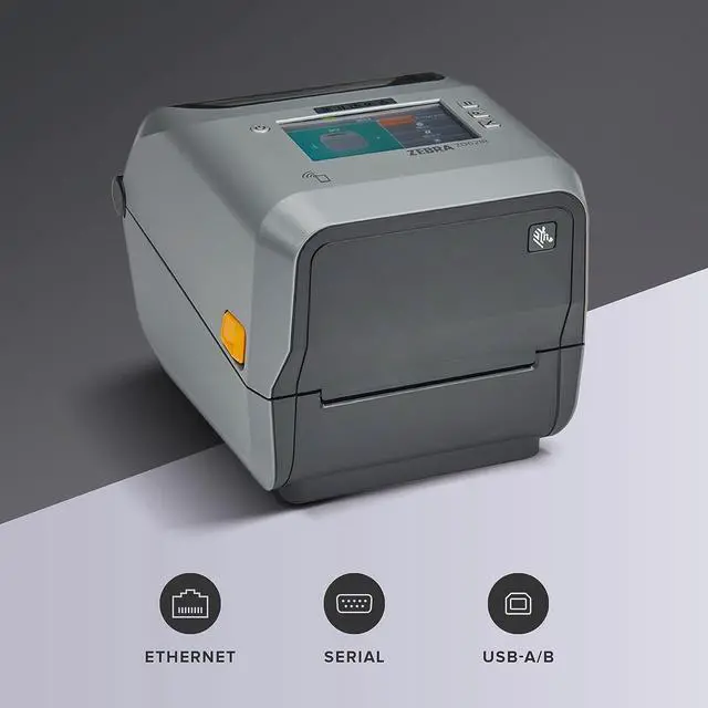 Alt view image 2 of 6 - Ze bra ZD621 Thermal Shipping Label Printer 4"- 203 DPI - No Ink Required - 4x6 - USB, Serial, Ethernet, Tap to Print NFC - 2 Year Warranty - UPS/USPS/FedEx - Direct Thermal