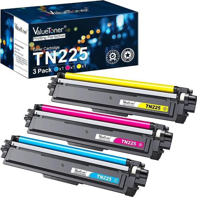 Alt view image 7 of 7 - Valuetoner Compatible Toner Cartridge Replacement for Brother TN221 TN225 TN 221 TN 225 to use with HL-3140CW HL-3180CDW HL-3170CDW MFC-9330CDW HL-3150CDN Printer (Cyan,Magenta, Yellow,3 Pack)