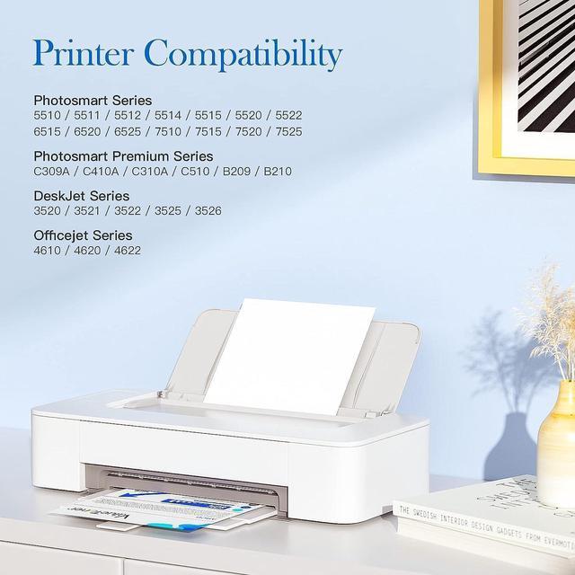 Alt view image 2 of 7 - Valuetoner Compatible Ink Cartridge Replacement  564XL 564 XL High Yield  Photosmart 5520 6520 7520 7525 5510 Officejet 4620 4610 Deskjet 3500 Printer (8-Pack, Black Cyan Magenta Yellow)