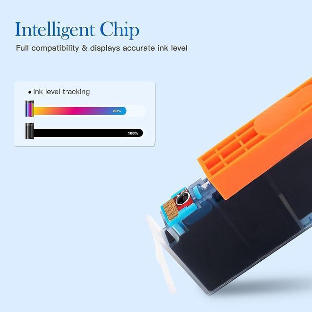 Alt view image 3 of 7 - Valuetoner Compatible Ink Cartridge Replacement  564XL 564 XL High Yield  Photosmart 5520 6520 7520 7525 5510 Officejet 4620 4610 Deskjet 3500 Printer (8-Pack, Black Cyan Magenta Yellow)