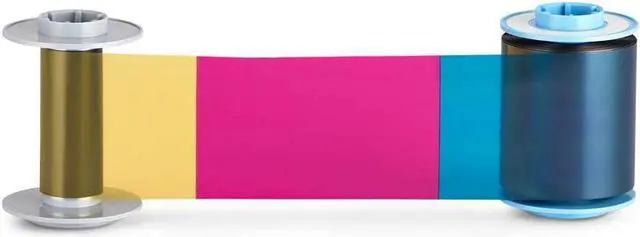 Alt view image 2 of 3 - Genuine Fargo YMCK Color Ribbon for Fargo HDP6600 Printer, 750 Images/roll 84911