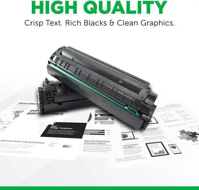 Alt view image 3 of 6 - Clover Remanufactured Toner Cartridge Replacement for HP CF281A (HP 81A) | Black