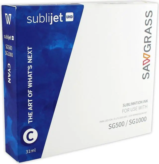 Main image of Sawgrass SubliJet UHD Sublimation Ink for Sawgrass SG500 & SG1000 - Cyan - Regular Capacity Cartridge (31ml)