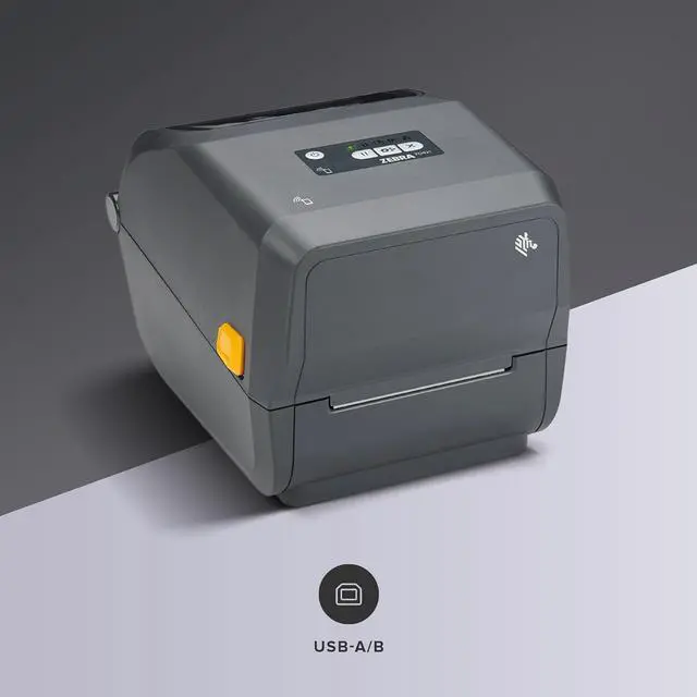 Alt view image 2 of 6 - Ze bra ZD421 Thermal Transfer Desktop Printer 203 dpi Print Width 4-inch USB ZD4A042-301M00EZ