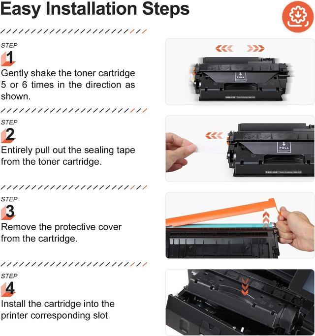 Alt view image 5 of 6 - v4ink 2PK Compatible Toner Cartridge Replacement for Canon 120 CRG-120 2617B001AA Toner High Yield Black Ink for Canon ImageCLASS D1100 D1120 D1320 D1350 D1150 D1180 D1170 D1370 Printer