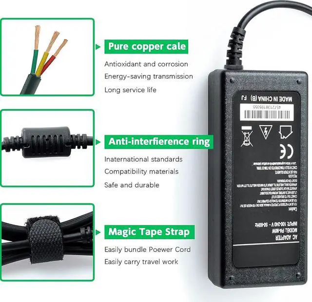 Alt view image 5 of 5 - J-ZMQER 16V 5A AC Adapter Compatible with Panasonic Toughbook CF-19ADUEX1M 10.1 LED Tablet PC - Wi-Fi - Intel Core i5 i5-2520M Tablet PC Power Cord Supply Charger