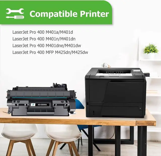 Alt view image 3 of 7 - Ennovor Aztech Compatible Toner Cartridge Replacement for HP 80A CF280A 80X CF280X Pro 400 M401A M401D M401N M401DNE MFP M425DN (Black, 4-Pack)