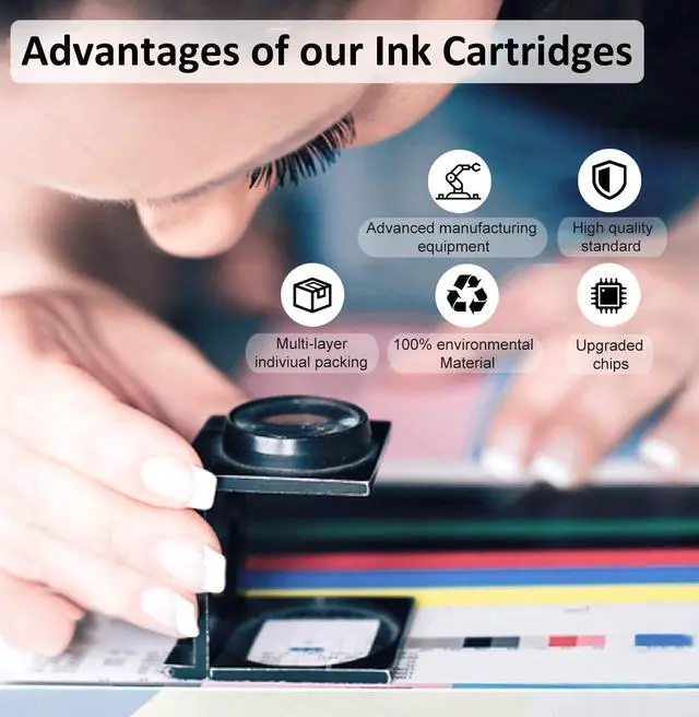 Alt view image 5 of 6 - 232XL Ink Cartridges Remanufactured Replacement  232 Ink Cartridge 232XL for Expression Home XP-4200 XP-4205 Workforce WF-2930 WF-2950 Printer (2 Black)