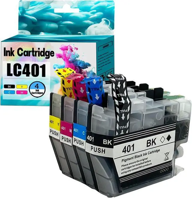 Main image of HOBLER Replacement LC401 Ink Cartridge Compatible for Brother LC401 LC401XL Ink Cartridges Work for MFC-J1010DW MFC-J1012DW MFC-J1170DW Printers Combo Pack