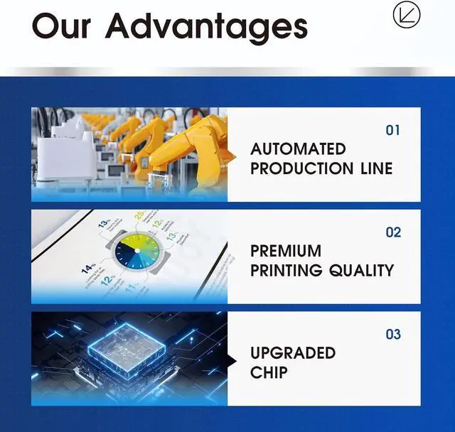 Alt view image 6 of 7 - LC401XL Ink Cartridges Replacement LC401 XL MFC-J1010DW MFC-J1012DW MFC-J1170DW Printer Black Cyan Magenta Yellow (4 Pack)