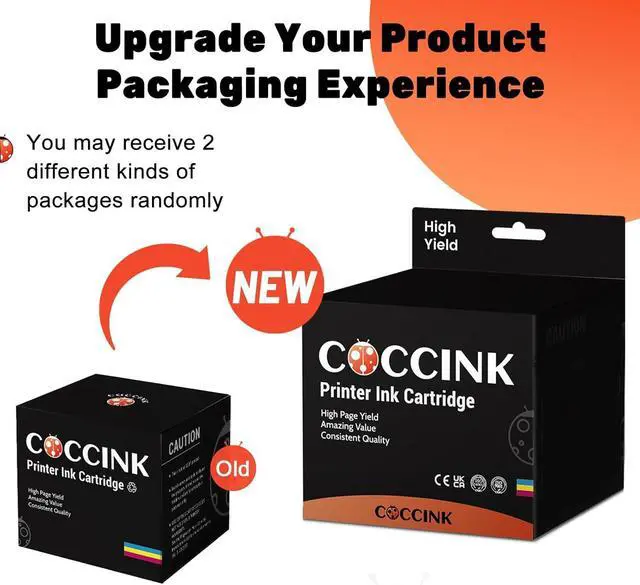 Alt view image 5 of 6 - COCCINK 62XL Ink Cartridge Replacement  62 XL for Envy 5660 7645 7640 5642 5643 5640 OfficeJet 250 5740 200 5746 5745 200 250 Mobile Printer Combo Pack Printer Ink (1 Black, 1 Tri-Color)