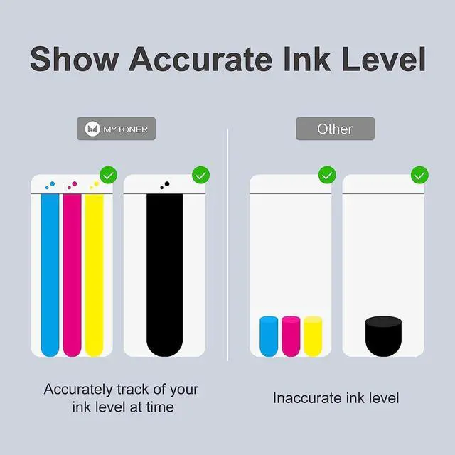 Alt view image 4 of 7 - MYTONER 67XL Black Remanufactured Ink Cartridge Replacement  Ink 67 67 XL  Printer Envy Pro 6455 6458 6052 Deskjet 2755 2722 Plus 4155 Ink Cartridges (Black, 2 Pack)