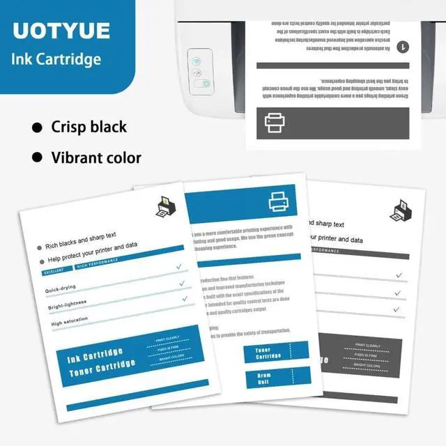 Alt view image 3 of 6 - Ennovor 728 Ink Cartridges 4-Pack (300-ml Matte Black / 130-ml Cyan/Magenta/Yellow) Replacement for HP 728 Ink Work with T830 MFP & T730 Large Format Plotter Printer