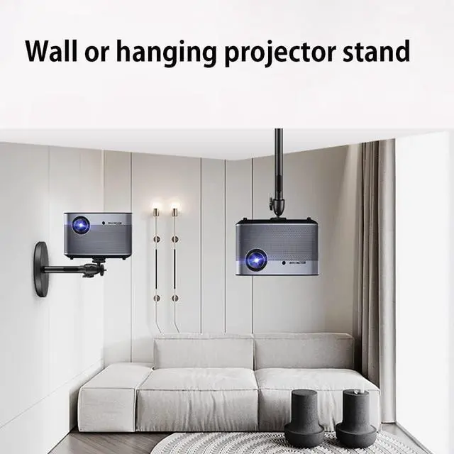 Main image of Universal Projector Mount - Ceiling, Wall, or Stand - 360 Rotatable, 4 Height Adjustments, 5kg Load Capacity
