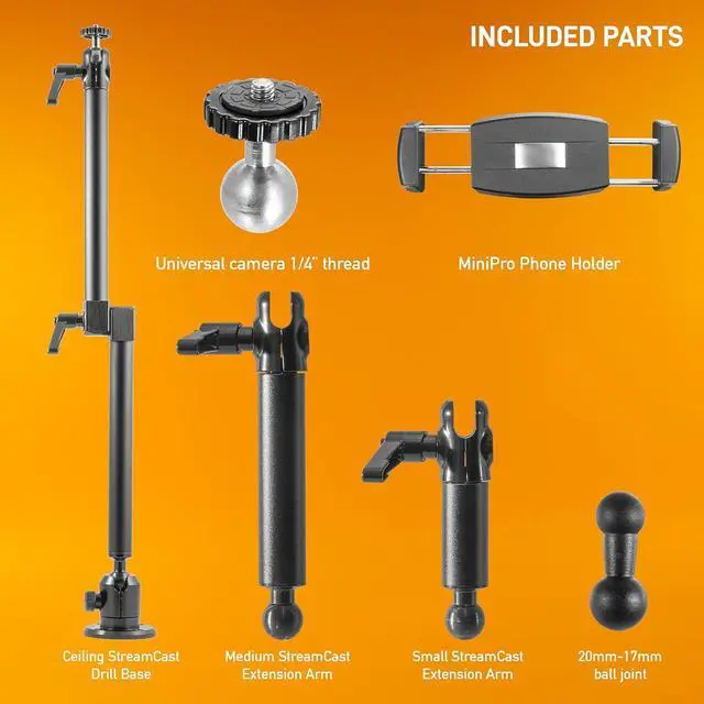 Alt view image 5 of 7 - iBOLT Stream-Cast DSLR Camera Drill Base Mount for Wall/Overhead Ceiling