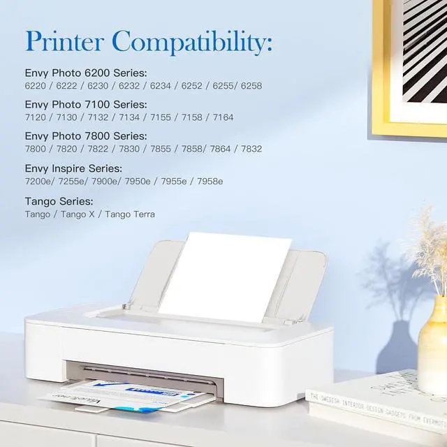 Alt view image 2 of 7 - Valuetoner Remanufactured Ink Cartridge Replacement  64XL 64 XL for Envy Photo 7855 7858 7800 7100 7155 6255 6252 7120 6232 7158 7164 Inspire 7255e 7955e 7958e 7900e Tango Printer (Black, Color)