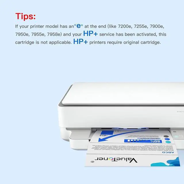 Alt view image 4 of 7 - Valuetoner Remanufactured Ink Cartridge Replacement  64XL 64 XL for Envy Photo 7855 7858 7800 7100 7155 6255 6252 7120 6232 7158 7164 Inspire 7255e 7955e 7958e 7900e Tango Printer (Black, Color)