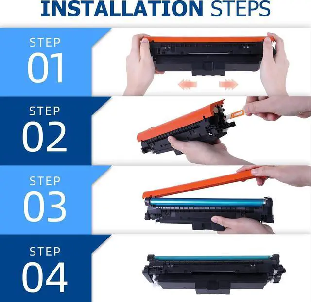 Alt view image 5 of 7 - 210A Black Toner Cartridges 2-Pack: 210X Compatible Replacement for HP 210A Toner Cartridges Work for HP Color MFP 4301fdw 4301fdn Pro 4201dw 4201dn Series Printer 210 W2100A W2100X High Yield Ink