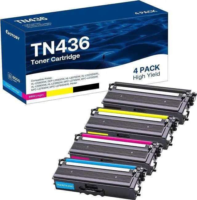 Main image of Compatible Toner Cartridge Replacement for Brother TN436 TN 436 TN436BK TN433 TN431for Brother HL-L8360CDW HL-L8260CDW MFC-L8900CDW MFC-L8690CDW Printer (Cyan, Yellow, Magenta, Black, 4 Pack)
