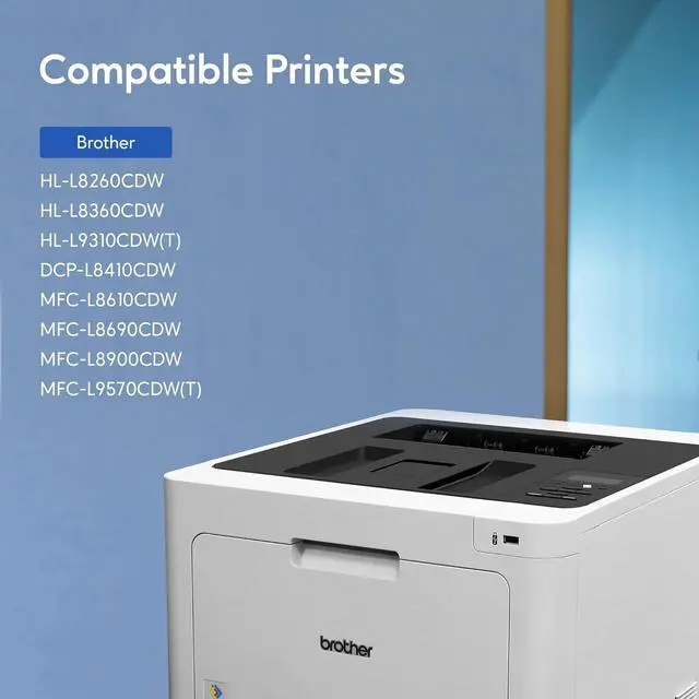 Alt view image 2 of 6 - Compatible Toner Cartridge Replacement for Brother TN436 TN 436 TN436BK TN433 TN431for Brother HL-L8360CDW HL-L8260CDW MFC-L8900CDW MFC-L8690CDW Printer (Cyan, Yellow, Magenta, Black, 4 Pack)
