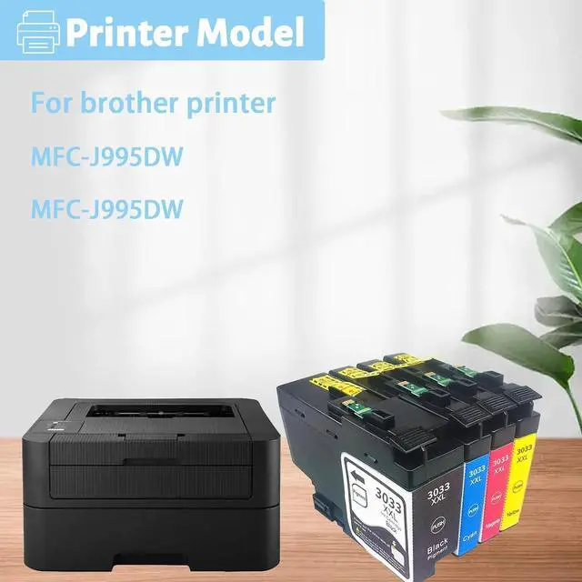 Alt view image 2 of 7 - Ink Cartridge for Brother LC3033XXLBK LC3033XXLC LC3033XXLM LC3033XXLY Ink Cartridge Combo,High Yield Compatible for Brother J995DW J995DW Printer Combo Pack