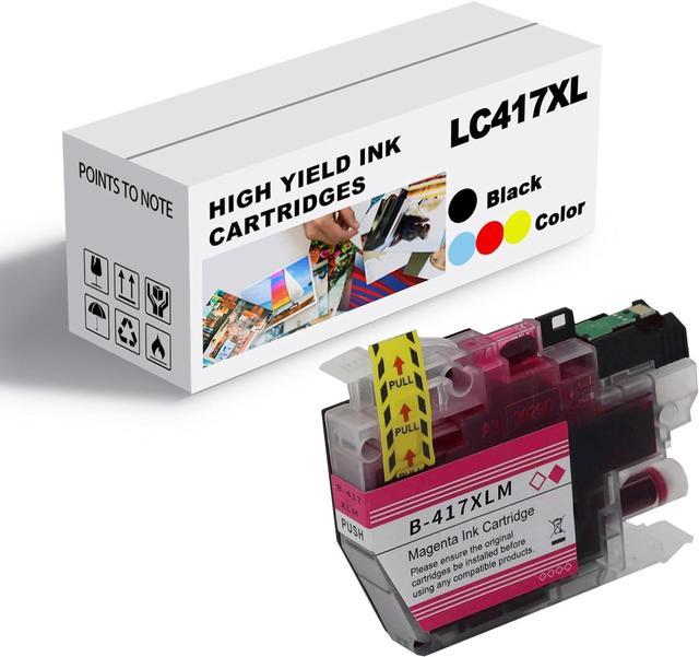 Ink Cartridge for Brother LC417XL High Yield,CompatibleJ7010CDW J5800CDW  J7500CDW J7600CDW Printer Page Yield Up to 6000 Pages Black,5000 Pages  Color