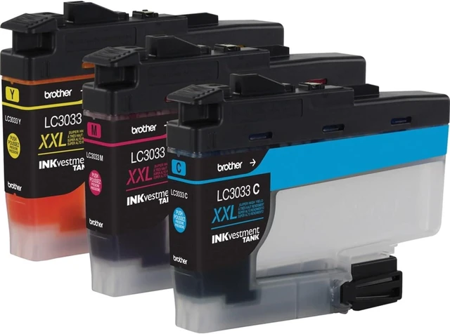 Alt view image 6 of 7 - Brother Genuine LC30333PKS Super High-Yield Colour Ink Cartridge Value Pack, Original Ink Replacement cartridges, Cyan/Magenta/Yellow, Ink for Brother Inkjet Printers MFC-J995DW and MFC-J995DWXL