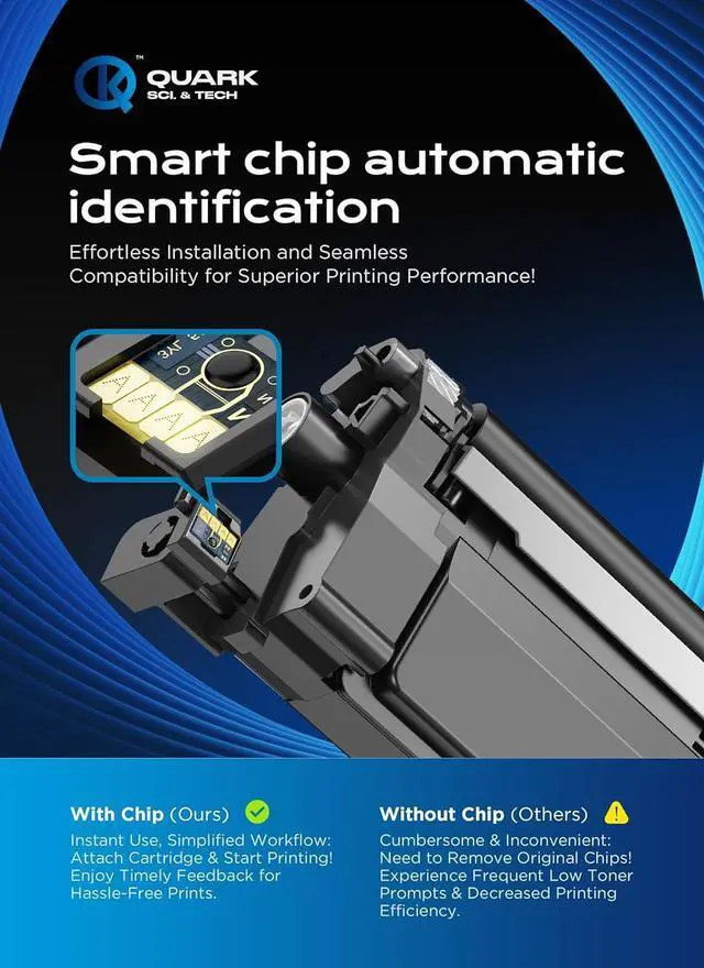 Alt view image 6 of 7 - Quark TN229XL TN229 Toner Cartridges (with Chip) High Yield Compatible with TN-229 TN-229XL TN-229XXL for MFC-L3780CDW HL-L3280CDW HL-L3220CDW MFC-L3720CDW HL-L3295CDW Printers (4 Pack,B/C/M/Y)