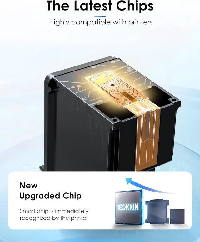 Alt view image 4 of 6 - 62 Ink Cartridge Replacement for HP Ink 62 HP 62 62XL Works with Envy 5540 5549 5640 5660 7640 7645 OfficeJet Mobile 250 200 OfficeJet 5740 5741 8040 Printer (2 Pack)