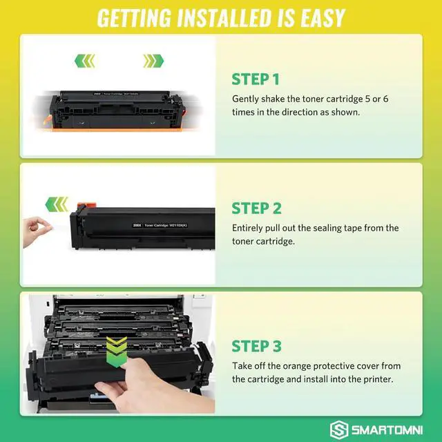 Alt view image 6 of 6 - 206X 206A High Yield Toner Cartridges 4 Pack (with Chip) Works with HP Color Pro MFP M283fdw M283cdw, Pro M255dw M255nw, MFP M282nw M283 M282 M255 Printer | W2110X W2111X W2112X W2113X 206A W2110A