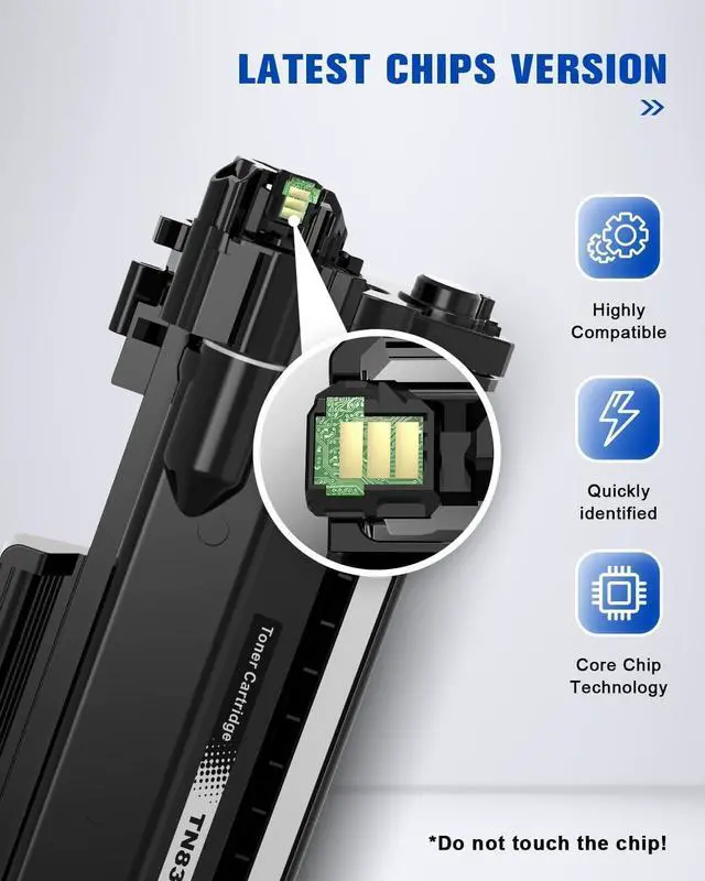 Alt view image 3 of 7 - Ennovor TN830XL Black Toner Cartridge Replacement for Brother TN830 XL TN-830XL Toner Cartridge Work for Brother DCP-L2640DW HL-L2400D HL-L2405W HL-L2480DW HL-L2460DW MFC-L2820DW Printers (2-Black)