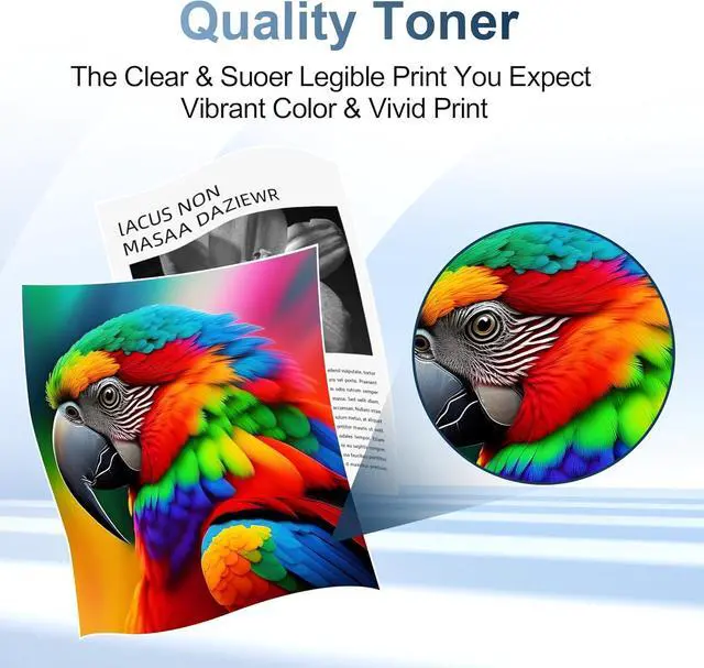 Alt view image 4 of 6 - Ennovor 201A Toner Cartridge - Replacement for HP 201A 201X CF400A for Color Laserjet Pro MFP M277dw M252dw M277c6 M252 M277 Printer (Black Cyan Yellow Magenta)