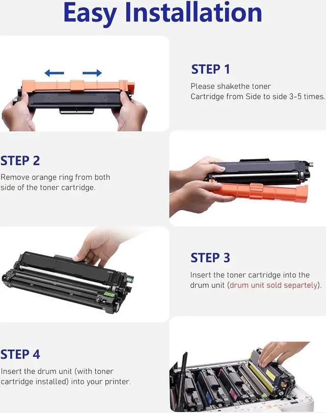 Alt view image 5 of 7 - Ennovor TN221 TN225 Toner Cartridges 4-Pack Replacement for Brother TN221BK TN-225 Toner for MFC-9130CW MFC-9330CDW HL-3170CDW HL-3140CW Printer Black, Cyan, Magenta, Yellow Toner Cartridge Set