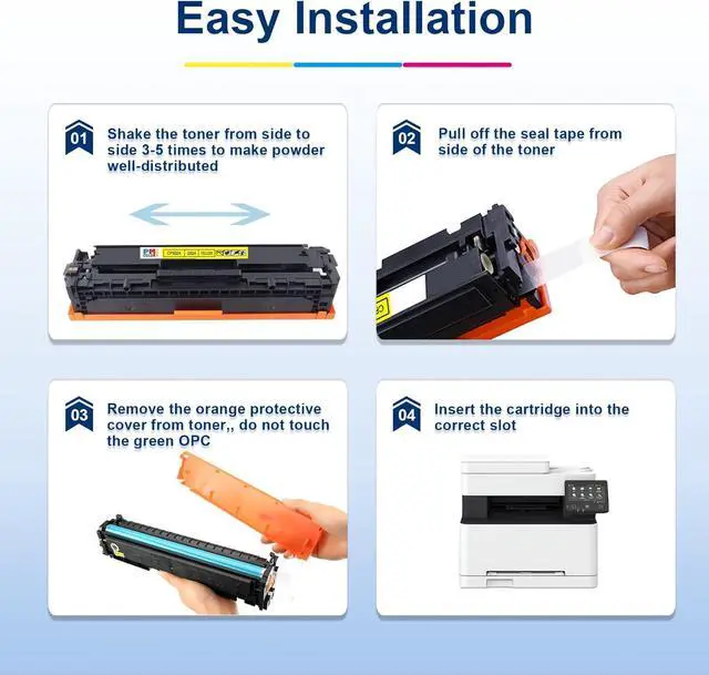 Alt view image 5 of 6 - Ennovor 55X Toner Cartridge - High Yield Replacement for HP 55X CE255X to Compatible for P3015 P3015dn P3015x Pro 500 MFP M521dn M521dw M525dn M525f M525c Printer (1 Pack)