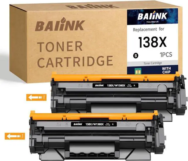 Main image of Ennovor 138X (with Chip) High Yield Compatible Toner Cartridges Replacement for HP 138X W1380X 138A W1380A for Pro 3001dw 3001dn MFP 3101fdw 3101fdn Printer (Black, 2-Pack)