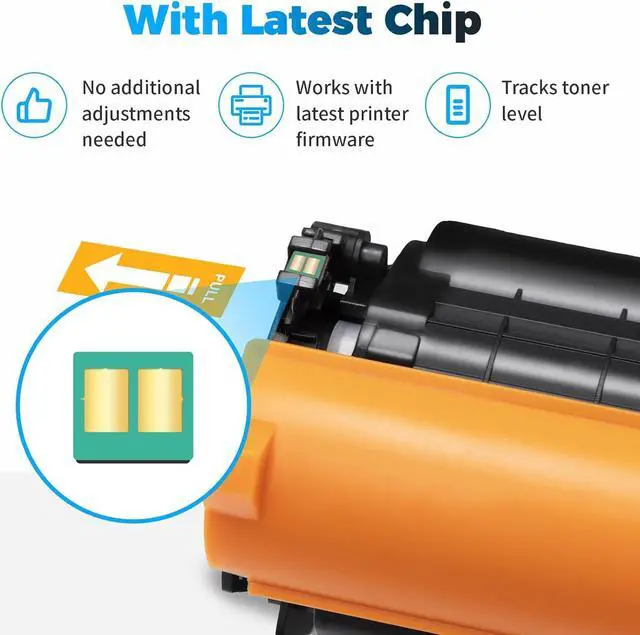Alt view image 5 of 6 - Ennovor 138A W1380A (with Chip) Compatible Toner Cartridges Replacement for HP 138A W1380A 138X W1380X Compatible for HP Pro 3001dw 3001dn MFP 3101fdw 3001fdw Printer (Black, 2-Pack)