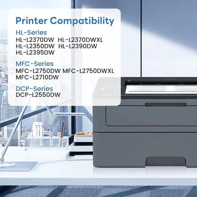 Alt view image 2 of 6 - Ennovor TN770 TN-770 TN 770 Toner Cartridge Compatible TN770 TN-770 Super High Yield Black Toner Replacement for Brother TN 770 TN-770 MFC-L2750DW HL-L2370DW HL-L2395DW Printer Toner (2-Pack).