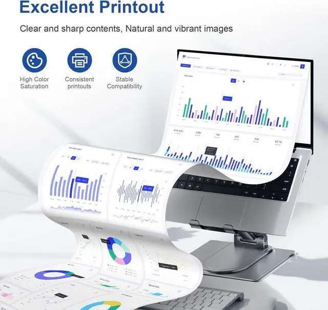 Alt view image 5 of 7 - Compatible 067 Toner Cartridge Replacement for Canon 067 067H CRG-067 MF656Cdw Toner Cartridge Set for Canon imageCLASS LBP632Cdw LBP633Cdw MF653Cdw MF654Cdw MF656Cdw Printer(with Latest Chip)