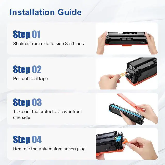 Alt view image 6 of 7 - Compatible 067 Toner Cartridge Replacement for Canon 067 067H CRG-067 MF656Cdw Toner Cartridge Set for Canon imageCLASS LBP632Cdw LBP633Cdw MF653Cdw MF654Cdw MF656Cdw Printer(with Latest Chip)