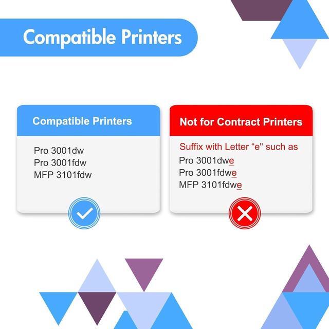 Alt view image 2 of 7 - Ennovor 138A Black Laserjet Toner Cartridge 2-Pack Compatible Replacement for HP 138A Black Laserjet Toner Cartridge W1380A 138X W1380X for HP Pro 3001dw 3001fdw MFP 3101fdw Printer Ink